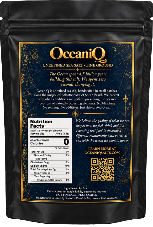 OceaniQ Atlantic Sea Salt — Back